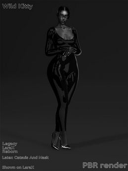 Second Life Marketplace - 1W Wild Kitty Latex Catsuit DEMO